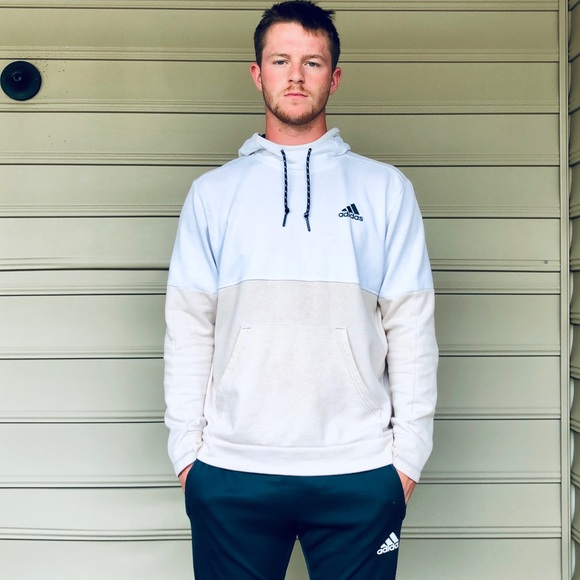 tan adidas sweatshirt